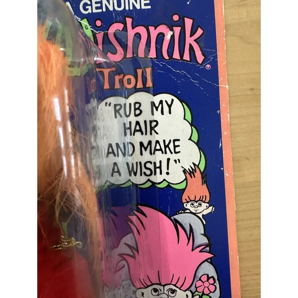 Uneeda Wishnik Good Luck Troll Canadian Mountie 1982 With Tags 8in Vtg rARE New